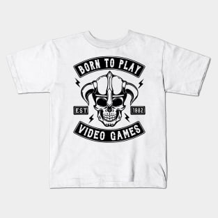 GAMER - BORN TO PLAY VIDEO GAMES Kids T-Shirt